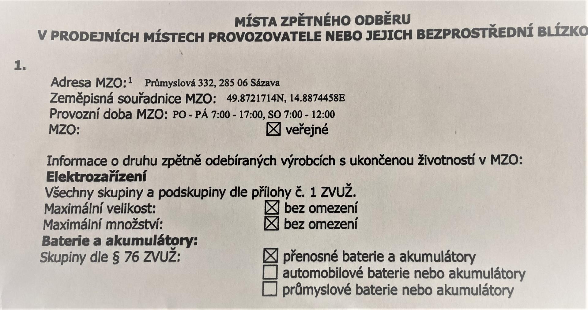 REMA - Zpětný odběr elektrozařízení